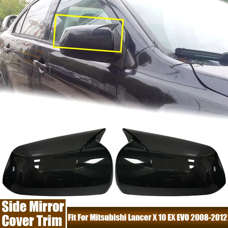 

Car Left, Right Rearview Mirror Cover Trim High Quality ABS Shell Fit For Mitsubishi Lancer X 10 EX EVO 2008 2009 2010 2011 2012
