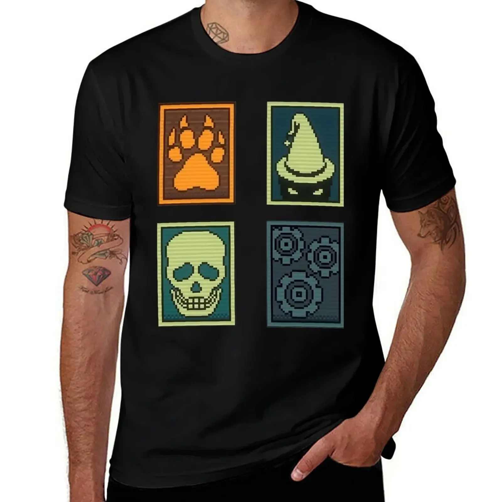 

Inscryption Psychological Horror Card Categories Game Halloween Scary Spooky Dark Escape-room Puzzle T-Shirt