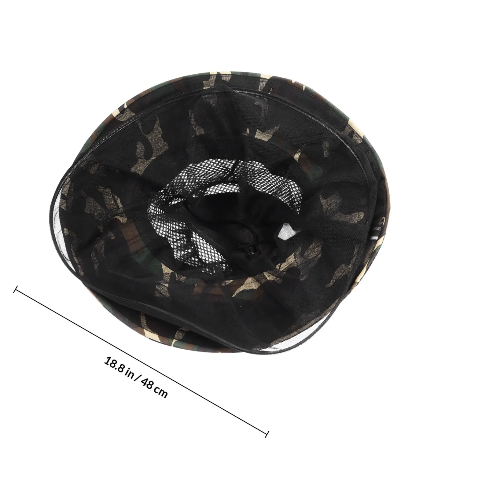 1Pcs Bug Protection Boonie Hat with Fine Mesh Net Breathable Cotton Fabric Foldable Wide Brim Hat for Beekeeping Fishing Hunting