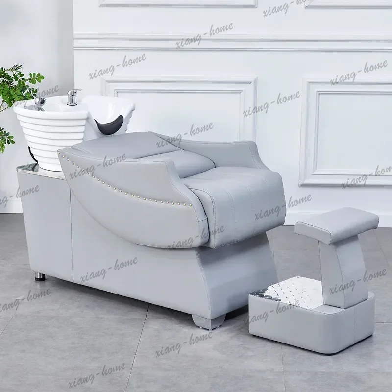 LJY Aesthetic Premium Minimalist Style Salon Chairs Luxury Elegant Shampoo Chairs Kosmetiksalon Ausstattung Möbel Salon Furnitur