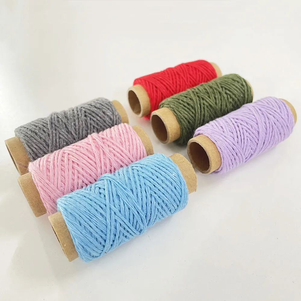 1mm 10M Cotton Macrame Cord Rope Bohemia Wedding Crafts DIY Twine Thread String Handmade Sewing Home Wall Hangings Party Decor