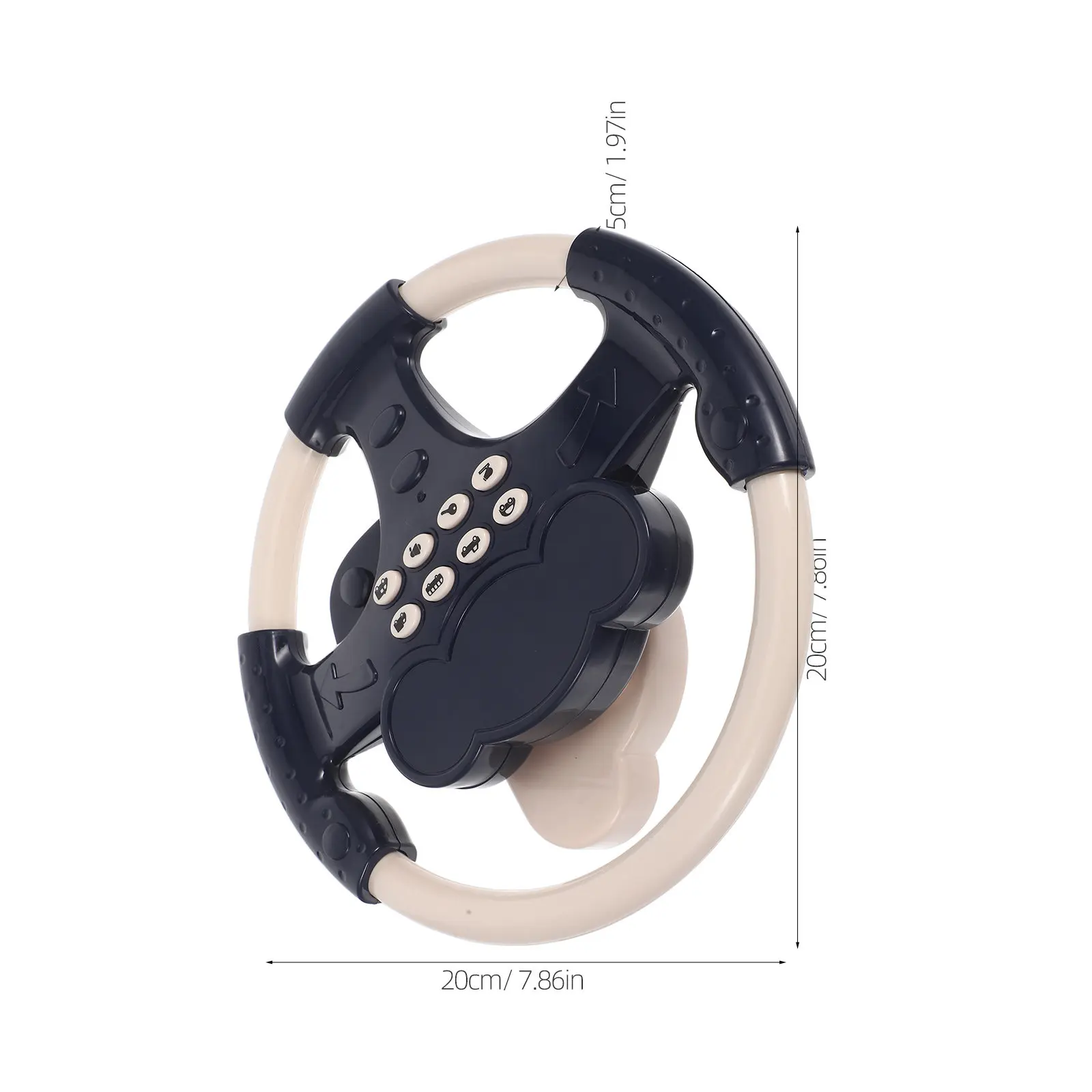 Child Simulation Steering Wheel Driving Experience Pretend Play Suction Cup Base Learning Motor Skills Interaction