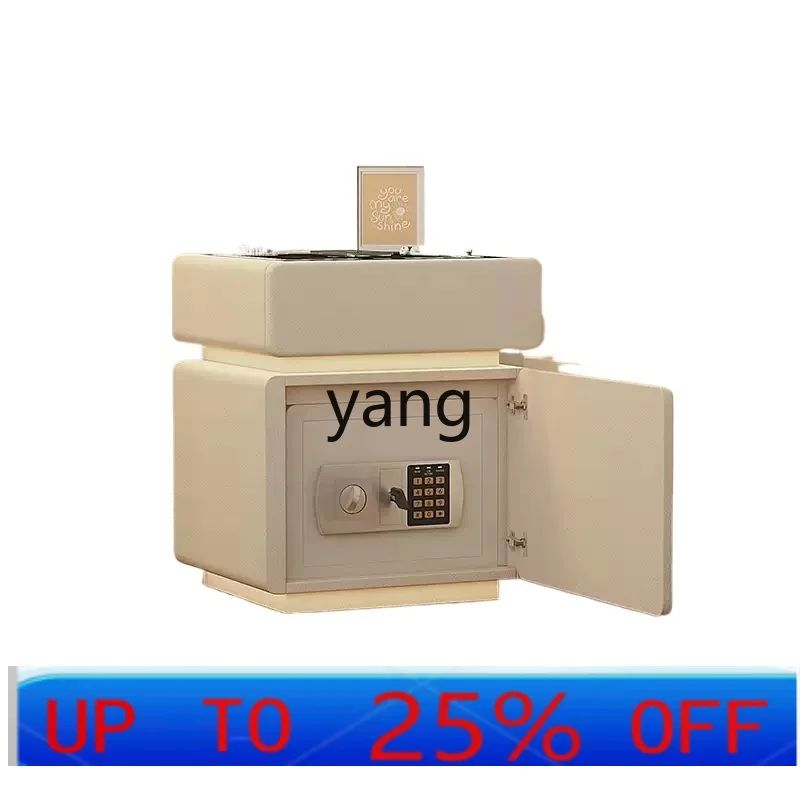 

LH Cream Wind Bedside Cabinet Safe Large Capacity 50 Multifunctional Bedside Cabinet