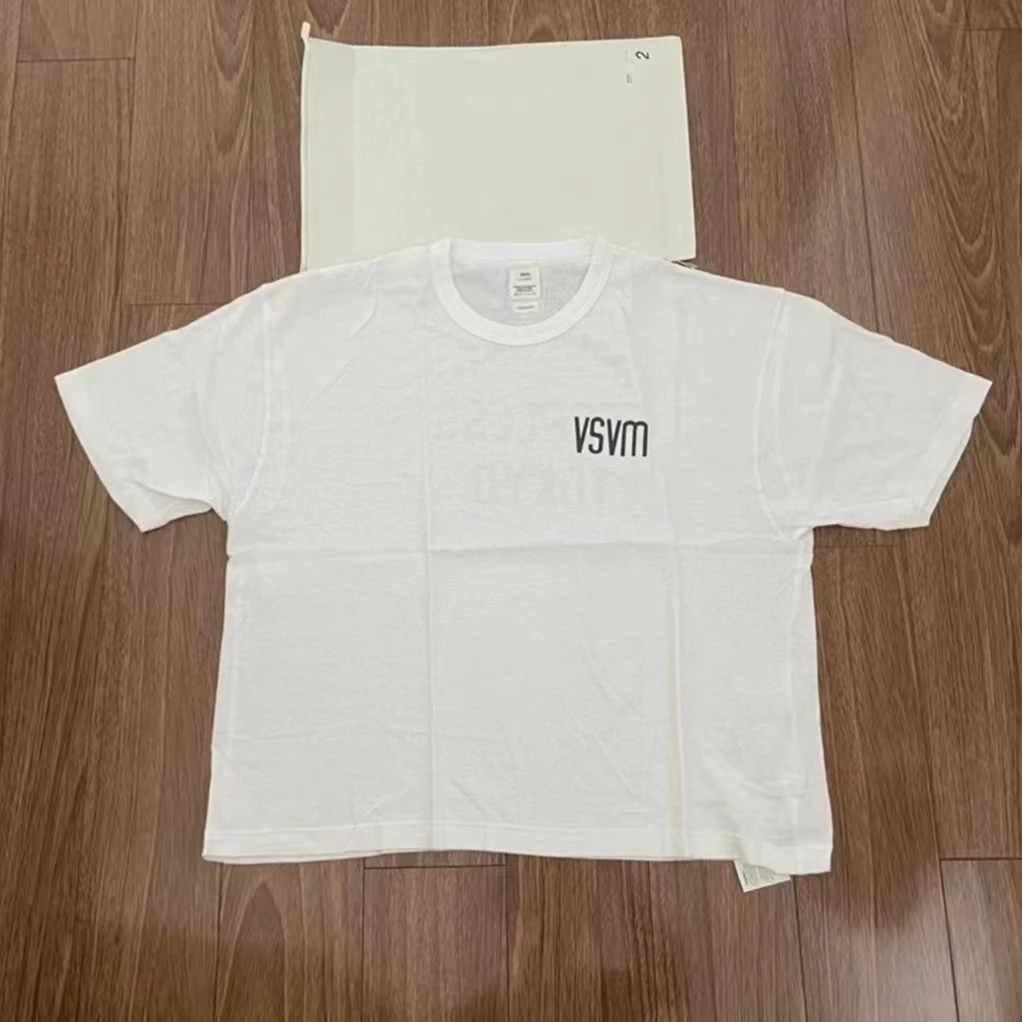 

Visvim Jumbo Tee ort Sve Свободная летняя молодежная модная круглая футболка с буквенным принтом Ne Японская повседневная одежда