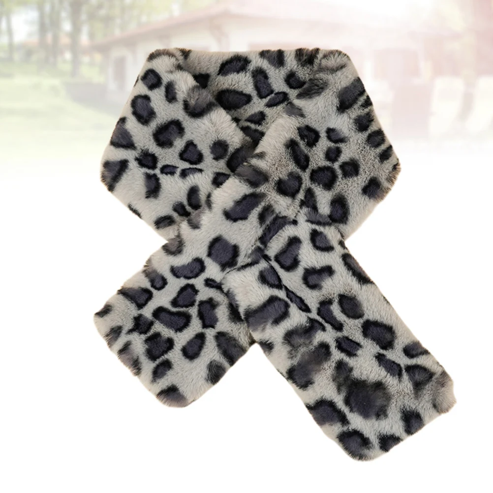 

Leopard Print For Women Warm Winter Autumn Cold Protection Scarf Scarf Birthday Christmas Gift Grey