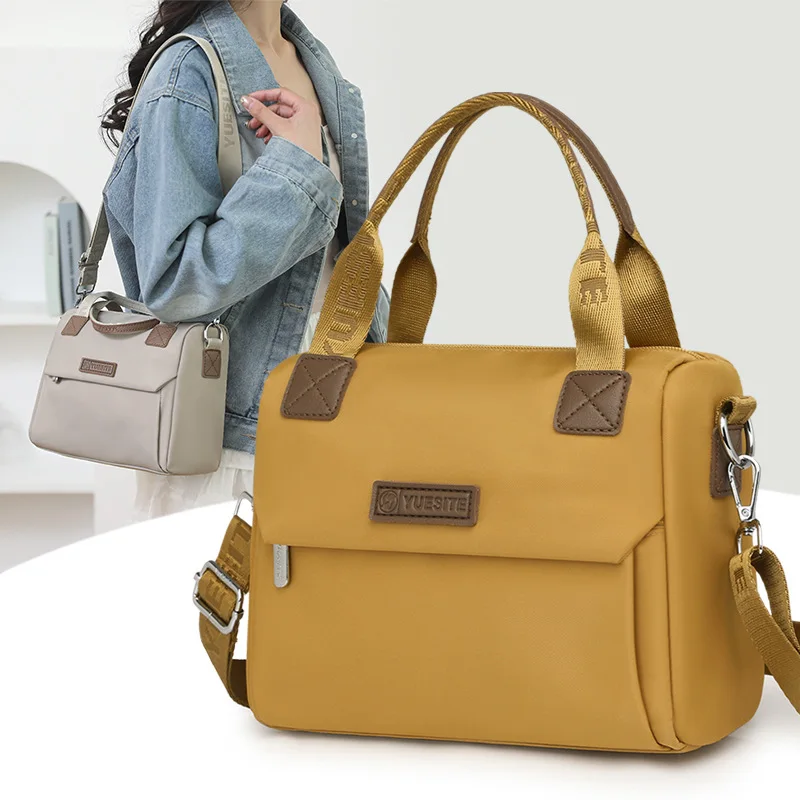 

2025 New Shoulder Bag Casual Travel Crossbody Bag Lightweight Waterproof Nylon Cloth Bag All-match Shopping Handbag for Women