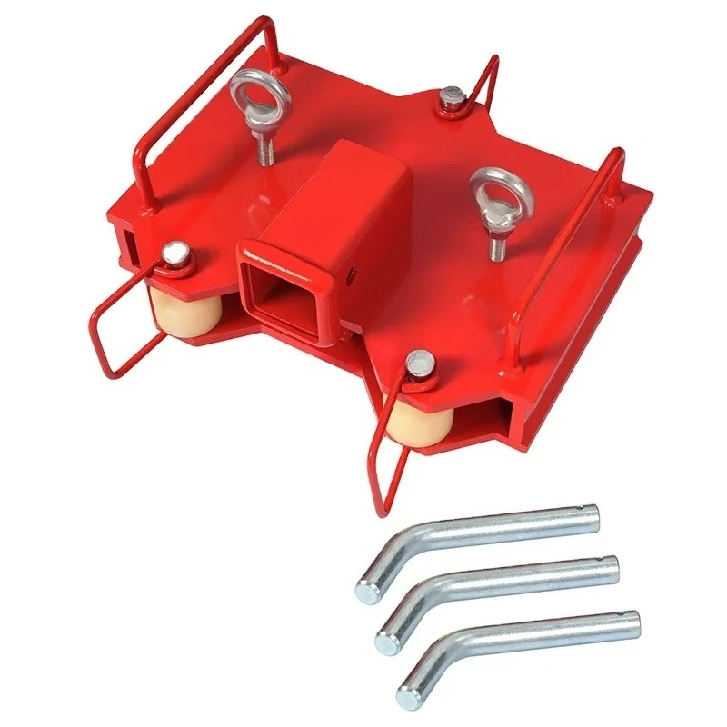 14.2inch*8.66inch Forklift Hitch Attachment Clamp on Forklift Trailer Hitch Receiver Towing Adapter