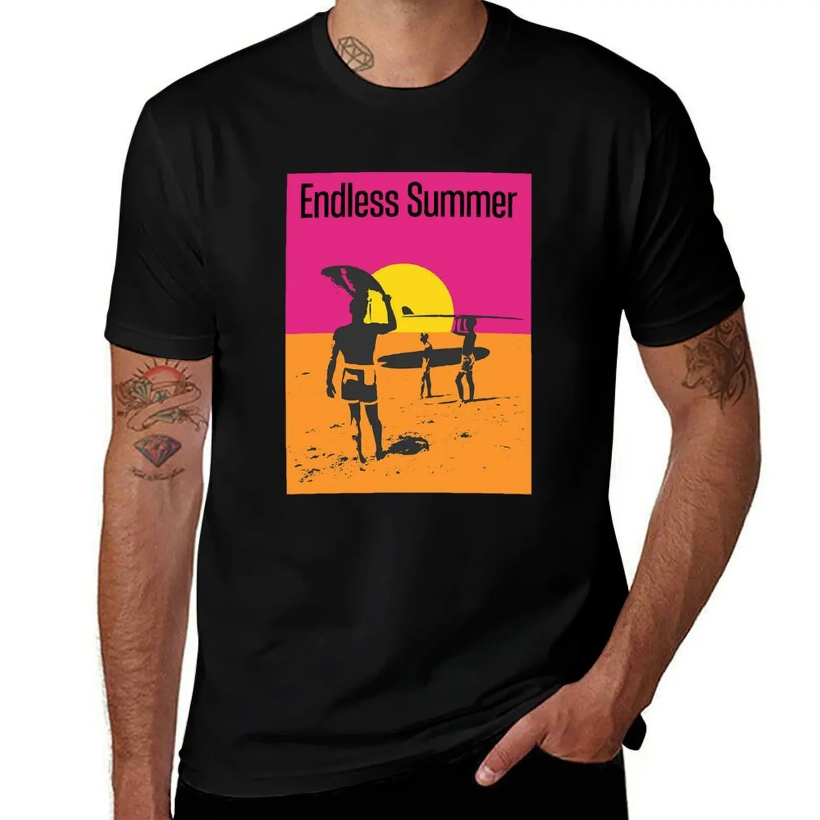 Endless Summer T-Shirt Fashion Print Casual Short Sleeve