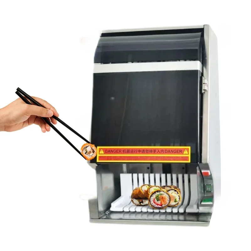 8/10/12 pieces Commercial square Round Sushi Roll Cutter Slicing Machine sushi Roll Cutting Machine Sushi Roll Cutter