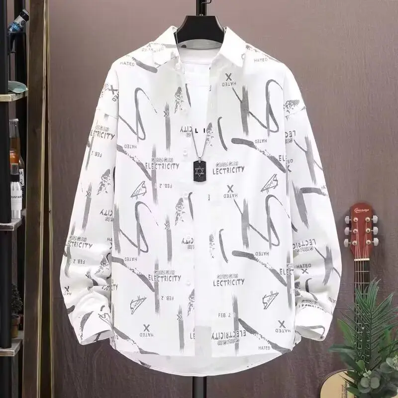 

Loose Casual Men's irt New Sle Autumn Faion Outerwear Stand Fit Long Sve Pure Color Stand Collar Open Cardigan