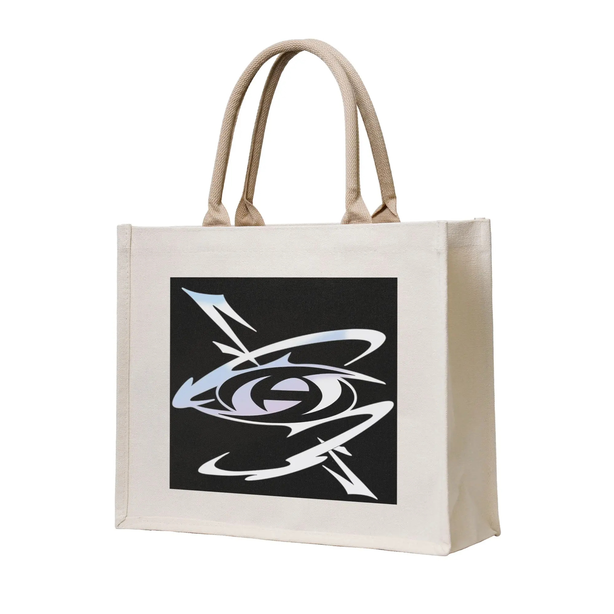 

Сумка-шоппер Kpop ATEEZs с логотипом A TEENager Zs, холщовая складная сумка-тоут для женщин, дорожная сумка через плечо