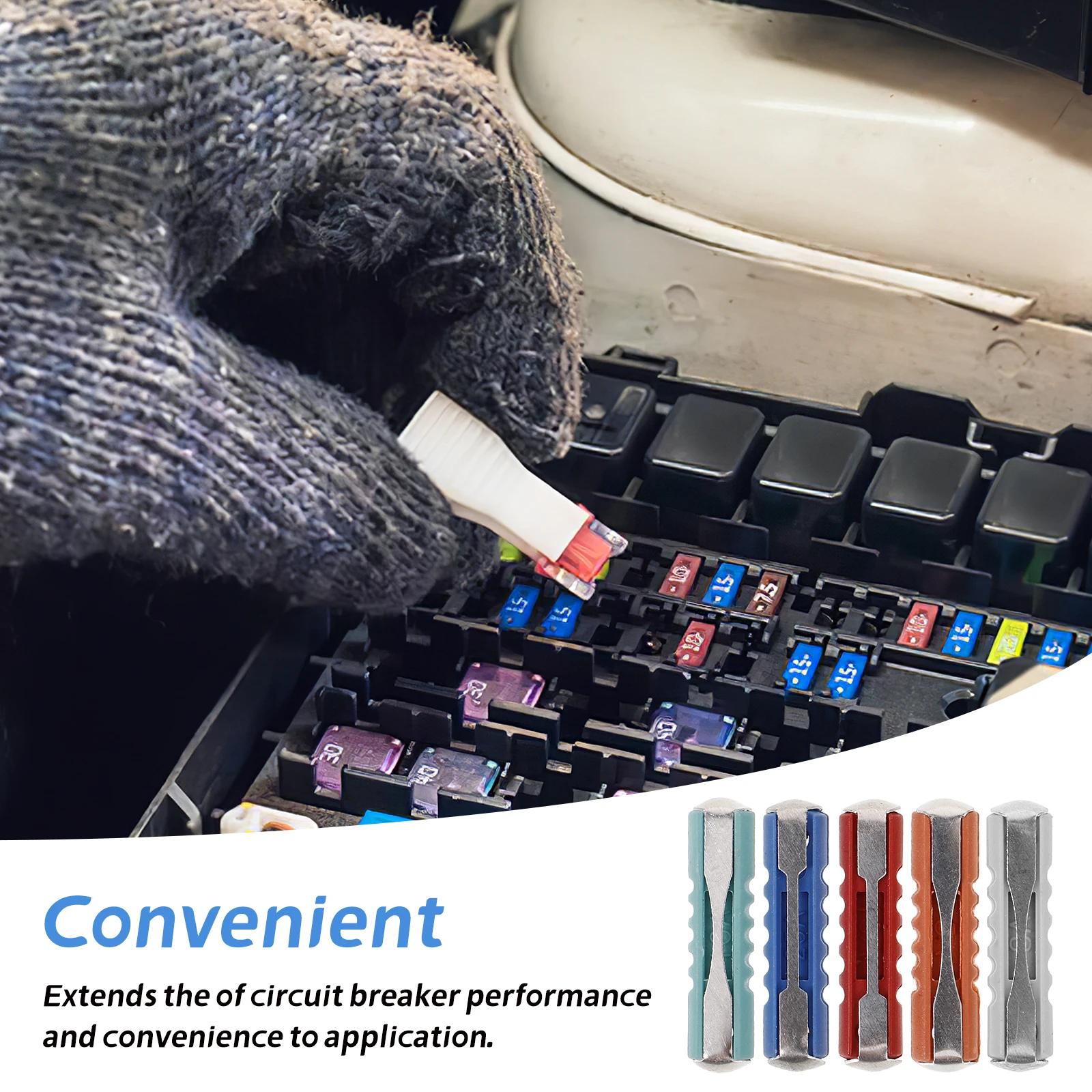 

200pcs Type Car Fuse Box Kit Replacement Automotive Fuses Set Vehicle Electrical System Large Capacity Storage Easy