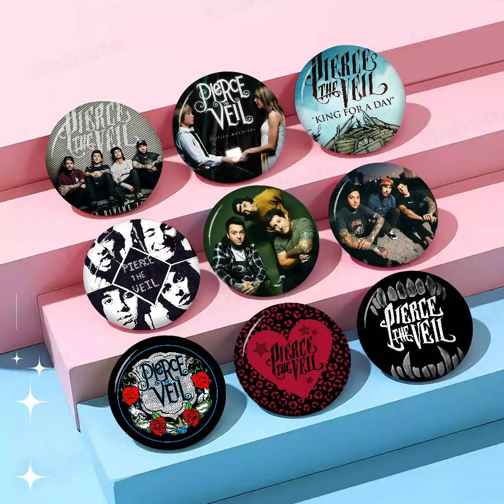 Pierce The Veil Music Band Collide Soft Button Pin Bright Printed Icon Gift For Friends Badge Collar Brooch Lapel Pin Metal