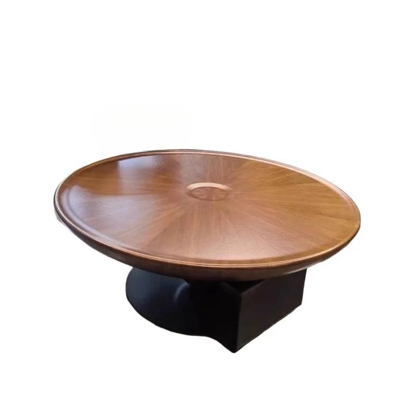 Light luxury minimalist round flying saucer coffee table small apartment modern living room coffee table
