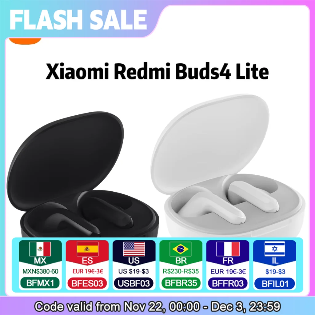 Xiaomi Redmi Buds 4 Lite TWS Wireless Earphone Bluetooth Long Battery Life IP54 5.3 Call Noise Cancelling  Buds 4 Youth Edition