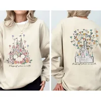 El nuevo jersey estampado con temática de Mickey de Disney es una sudadera holgada y cálida para parejas para niñas de moda en el otoño de 2025