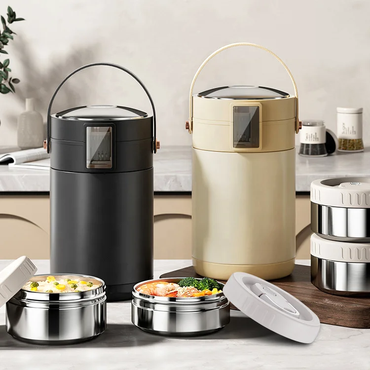 

Multiple Layers Lunch Container 316 High Quality Luxury Lonchera Vacuum Insulated Bento Box