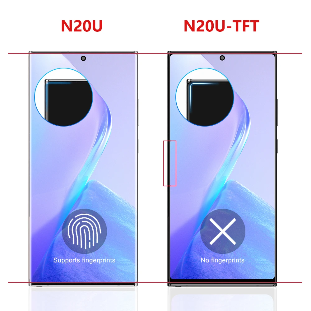 TFT For Samsung Note20 Ultra Screen 4G LCD Touch Screen Replacement +Frame For Samsung Galaxy Note 20 Ultra 5G N986B LCD Display