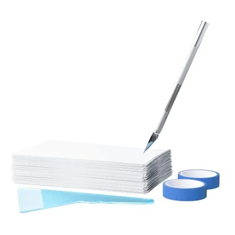 A02F-300-Piece Double-Sided Non-Stick Release Paper For Diamond Art Kits, 7.5X10 Cm Thickened Cover Replacement Paper