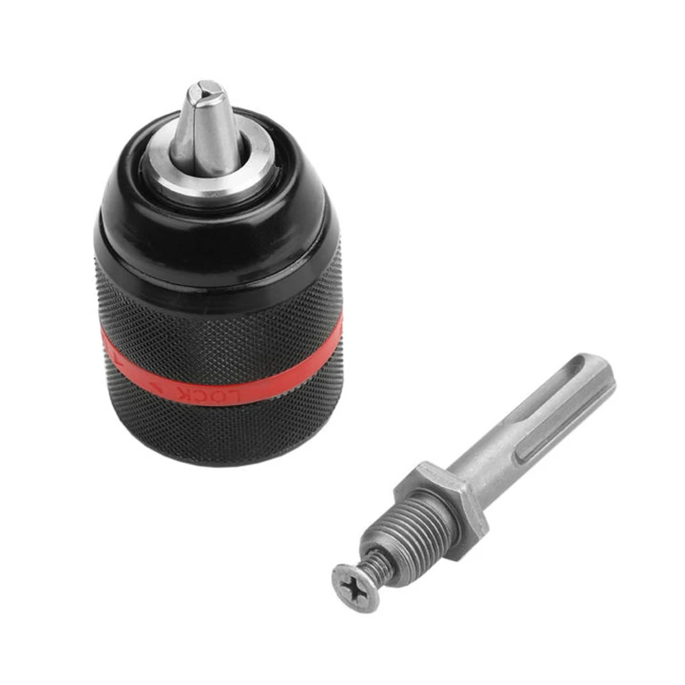 Metal Heavy Duty 1/2-20UNF 13mm Keyless Drill Chuck Hex Shank/SDS/Socket Square Female Adaptor Hardware Tool Professional