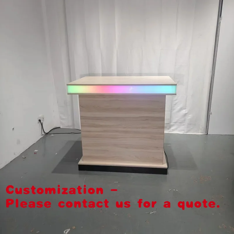 

Customize.Keway Light Duty Freestanding Customized MDF Display Stand with Colorful LED
