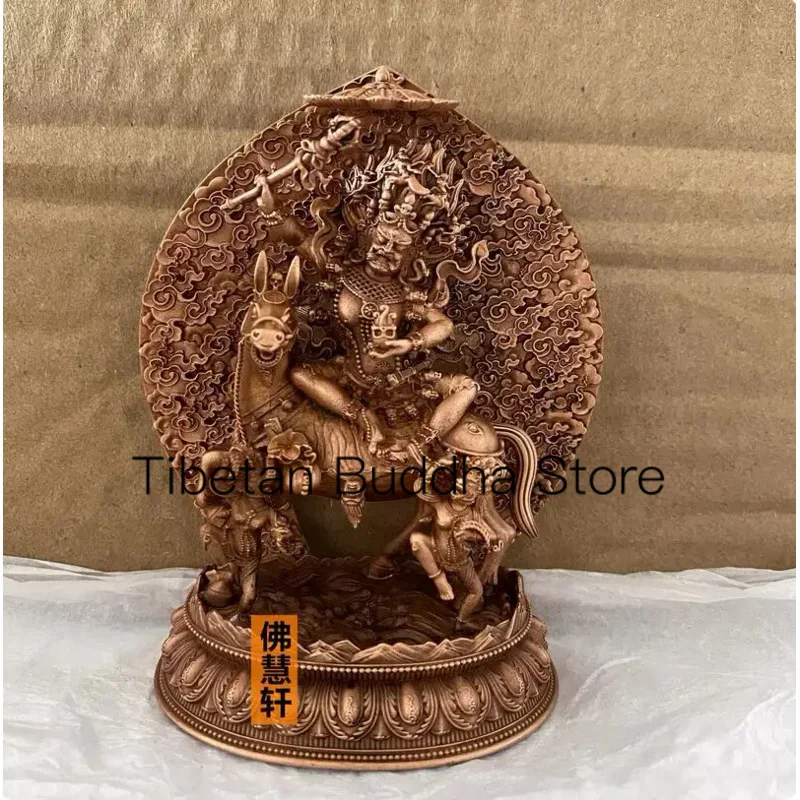 12cm Lucky Mother Buddha Statue Xizang Buddha Hall Decoration Lucky Goddess Dharma Protector Small Copper Buddha Statue