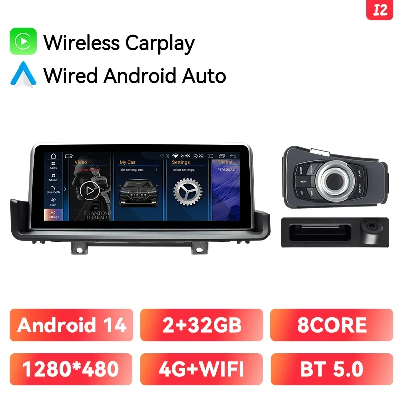 Xonrich Draadloze Carplay Andorid Auto Radio Voor Bmw E90 E91 E92 E93 2005-2012 Gps 4G Wifi Ai Stem 128Gb Multimedia