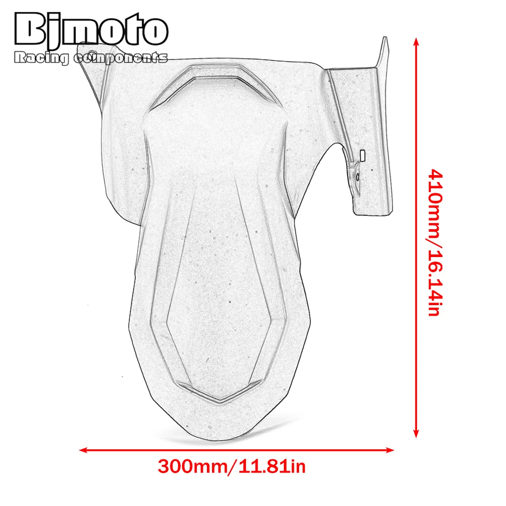 Rear Fender Extender Mudguard Splash Guard Cover For Yamaha TMAX530 TMAX560 TMAX T-MAX 530 560 2017 - 2023 Motorcycle