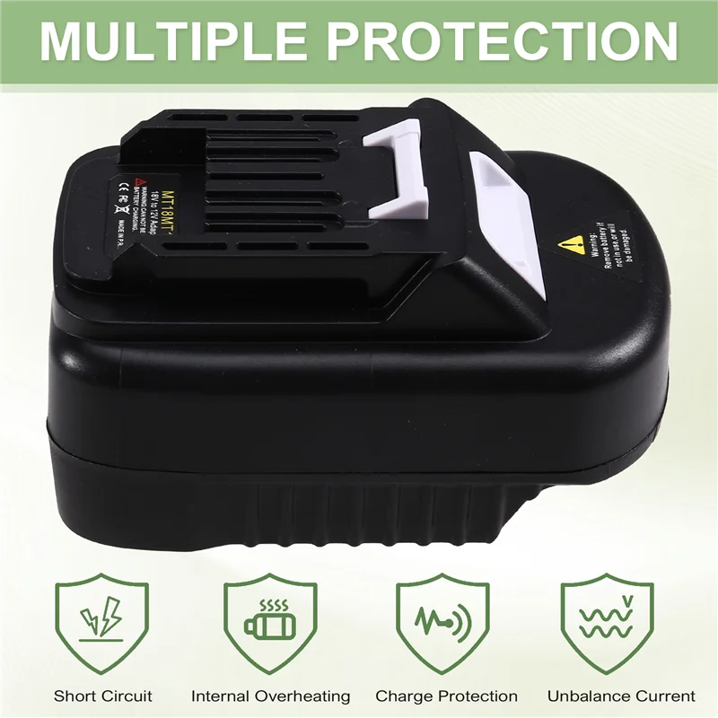 อะแดปเตอร์สําหรับ 18V ถึง 12V แบตเตอรี่แปลงสําหรับเครื่องมือไฟฟ้าไร้สาย 12V BL1016 BL1021B-AS97
