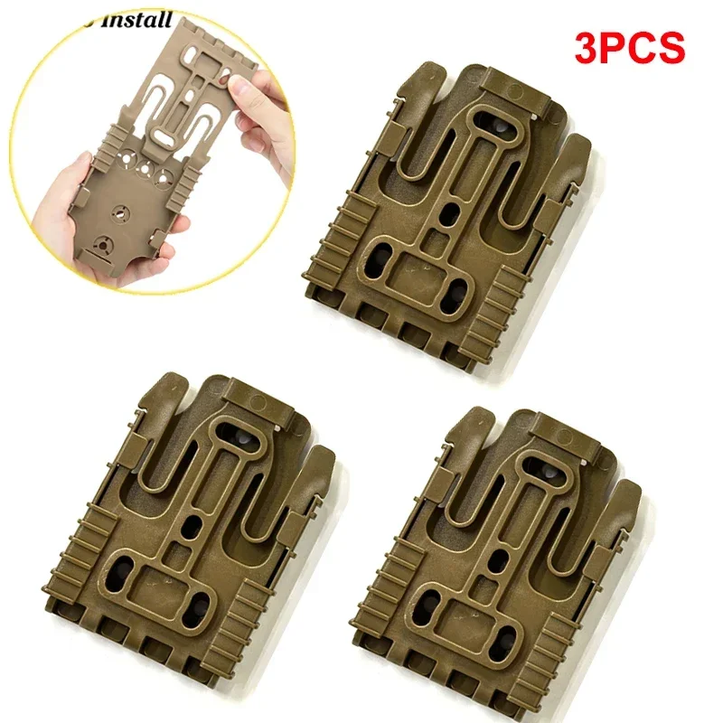1/3Pcs QLS Quick Locking System Kit, Connect Drop Leg Holster, Mid-Ride Universal Belt Accessories