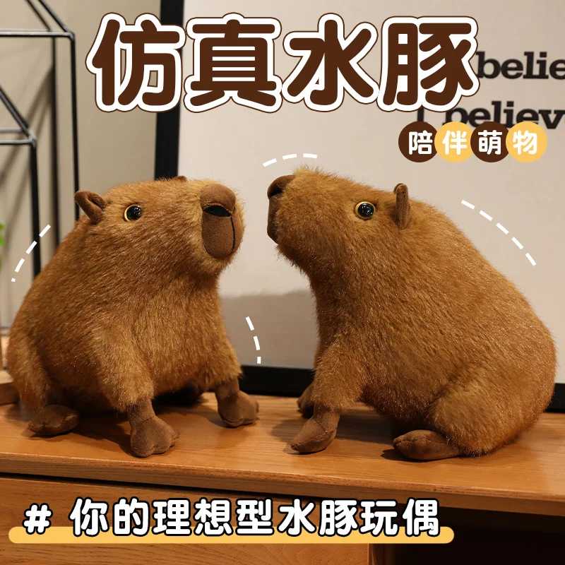 

22 см имитация куклы Капибалы, плюшевая игрушка, кукла Капибара, тряпичная кукла, детский подарок на день рождения, для мальчиков и девочек