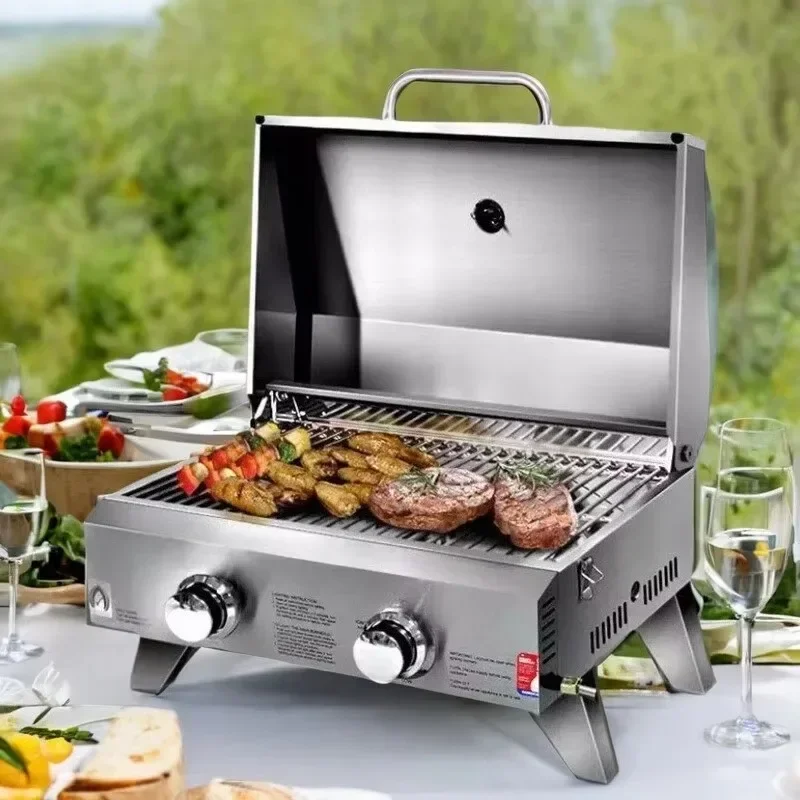 Stainless Steel Portable Outdoor BBQ Grill for Camping Use