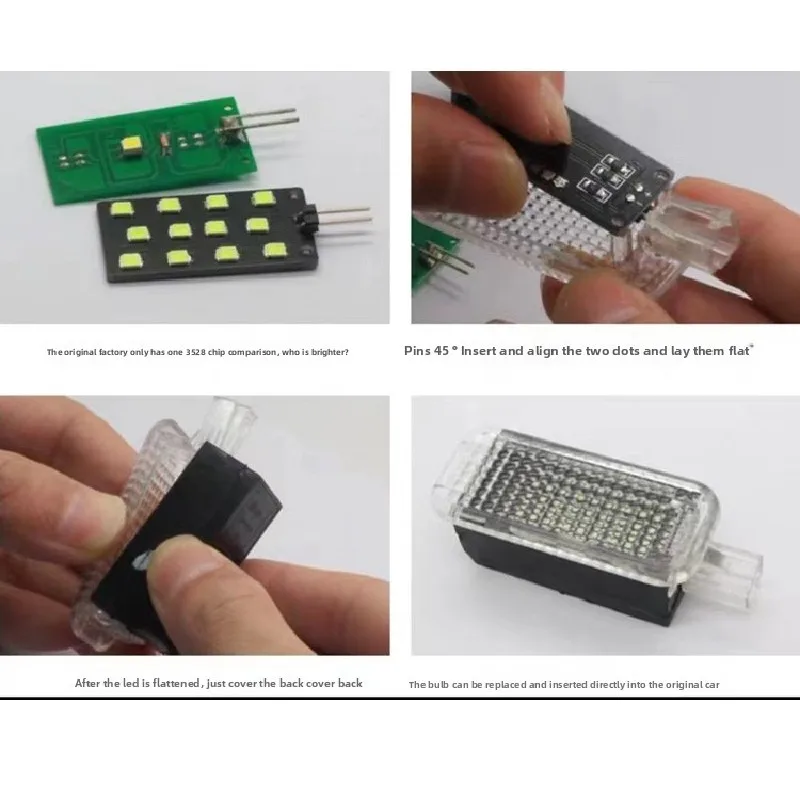 لأودي A4 B8 8K 2007 2008 2009 2010 2011 2012 2013 2014 2015Car Footwell أضواء لمبات عدة LED جو النيون ملحقات المصابيح