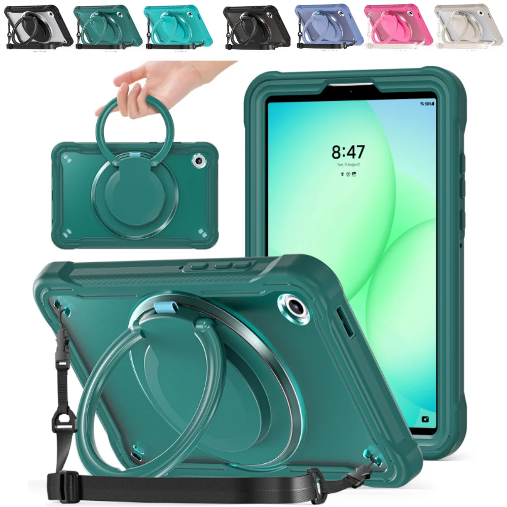 

Сверхмощный чехол для Samsung Galaxy Tab A11 8,7 дюйма SM-X130 SM-X135 2025 8,7 дюйма, противоударный чехол-подставка для планшета с плечевым ремнем