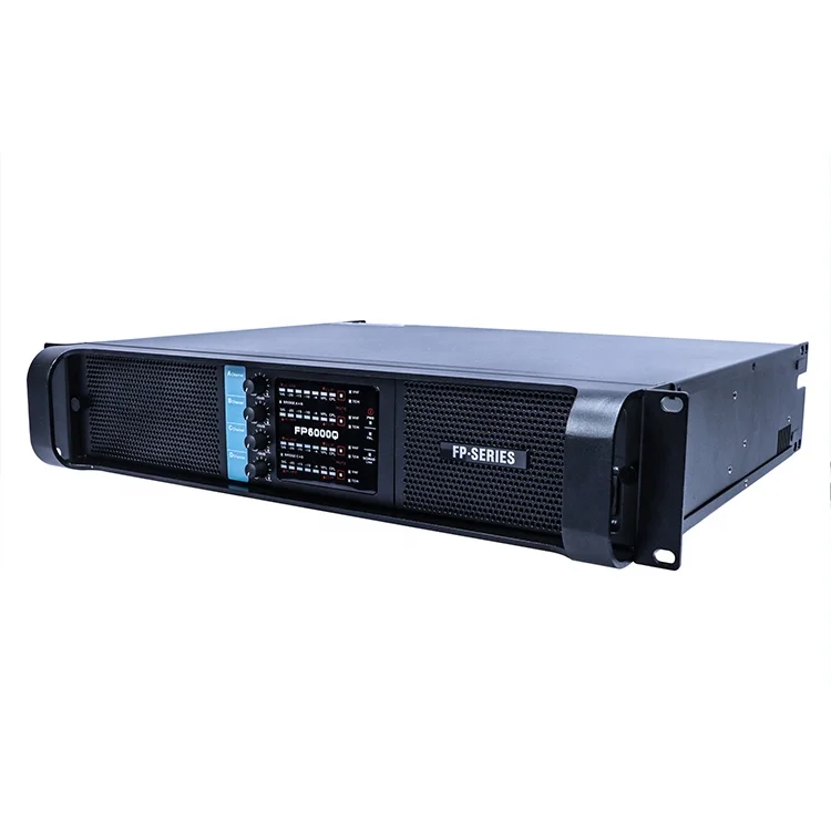 FP-6000Q Digital Amp 2U 4-Channel 4*800W DSP Switching Power Amplifier untuk DJ/KTV Room/Ballroom