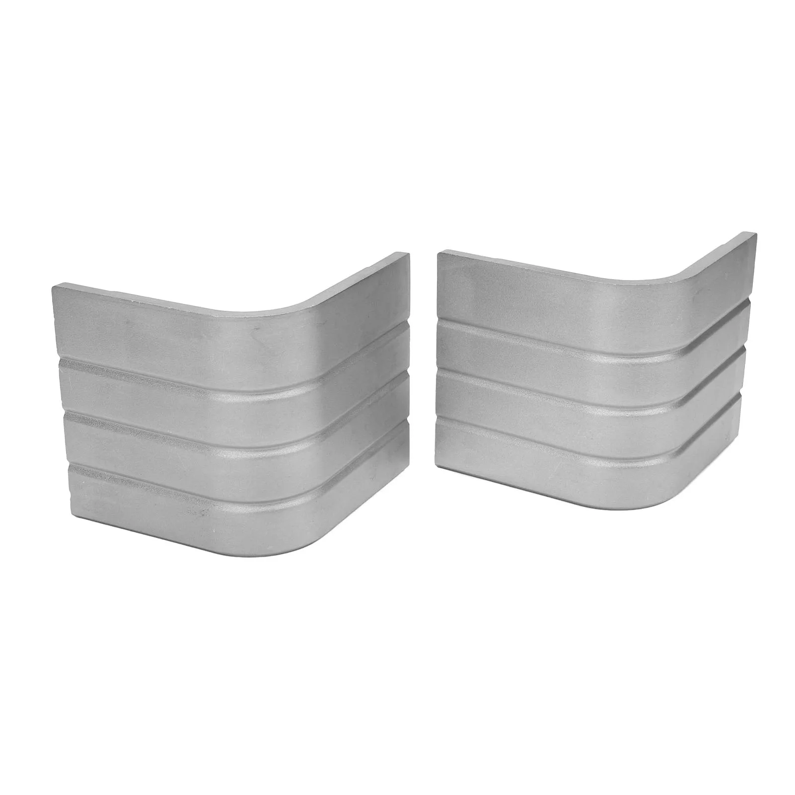 2 Pack Deck Corner Cap Heavy Duty Aluminum OEM Height 3-1/8in to 3-3/16in for 90 Degree Rounded Corner Boat Part