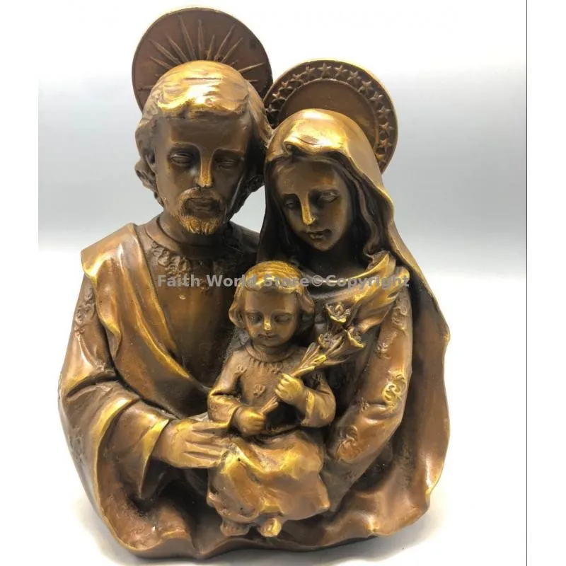 Collection art bronze sculpture statue Jesus Christ Catholicism Sacred statue Holy Family Saint John religion home decoration