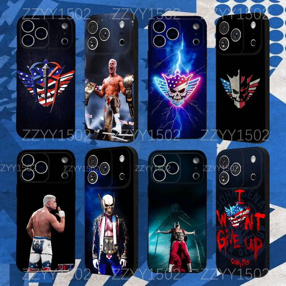 حافظة هاتف C-Cody Rhodes AMERICAN Nightmare لهاتف iPhone 17,16,15,14,13,12,Pro,Max,Plus,E,SE4,Air,Mini Black Funda Shell #1