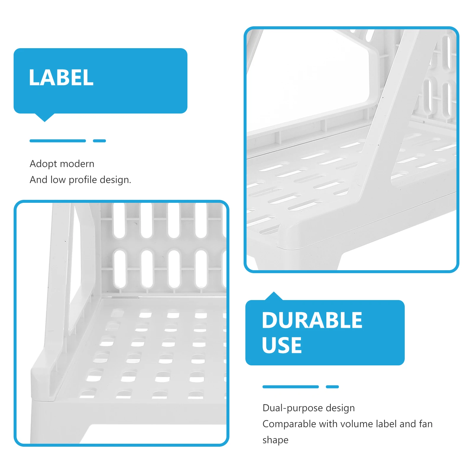 حامل ملصقات متعدد الوظائف للطابعة المكتبية، ملصقات قابلة للطي بمروحة لفة متوافقة مع سهلة التجميع، ورق حراري من البلاستيك بحجم St