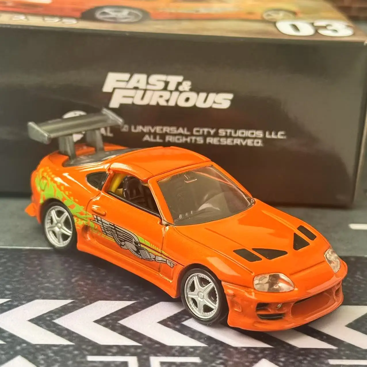 

TAKARA TOMY Tomica Premium Unlimited 03 Fast&Furious Toyota Supra Diecast Metal Model Car Alloy Vehicle Toy for Kids Collectors