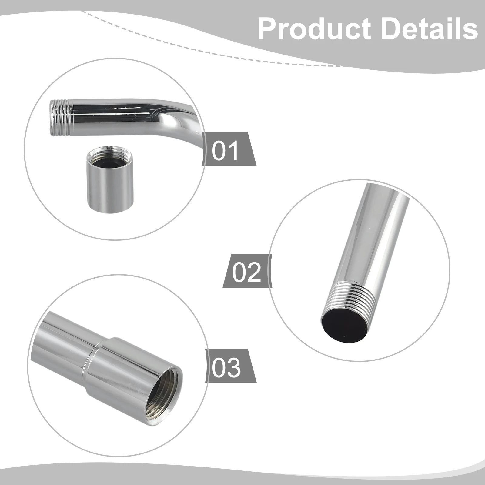 High Quality Extension Pipe Shower Head G1/2\