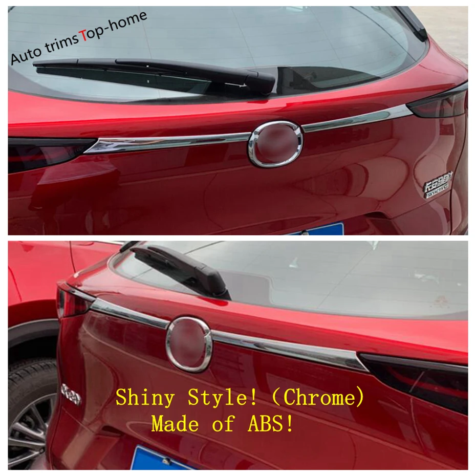 Exterior Accessories Chrome Rear Tail Trunk Wing Molding Cover Trim Fit For Mazda CX30 CX-30 DM 2020 - 2022