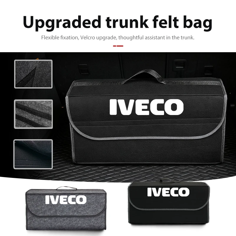 Caja organizadora portátil para maletero de coche, bolsa de almacenamiento plegable para IVECO Daily Van Chassis Cab 4x4 e-Daily Eurocargo ‌   S-Way T-Way