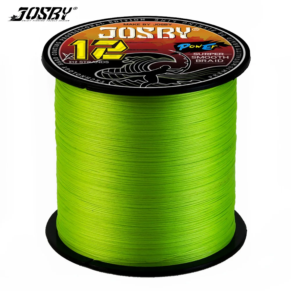 خوسيه 12 ستراند جديلة خيط صنارة الصيد X12 300 متر 500 متر PE Multifilamento MaxDrag 25-120LB المياه المالحة عالية القوة المياه المالحة دائم #1