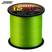 JOSBY-sedal de pesca trenzado de 12 hebras X12 300M 500M PE Multifilamento MaxDrag 25-120LB agua salada de alta resistencia duradero