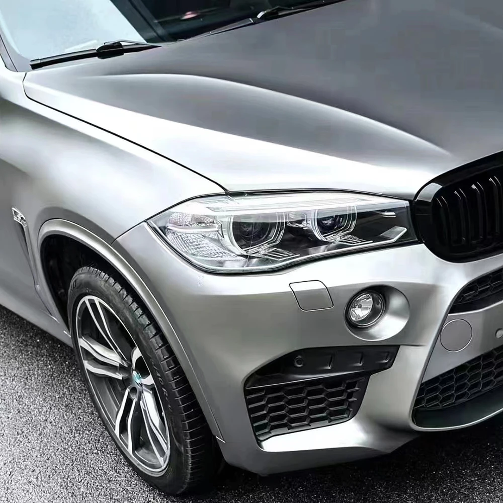 

Matte Liquid Silver Wrap PET Backing Vinyl Liquid Metallic Vinyl for DIY Crafts And Home Decor