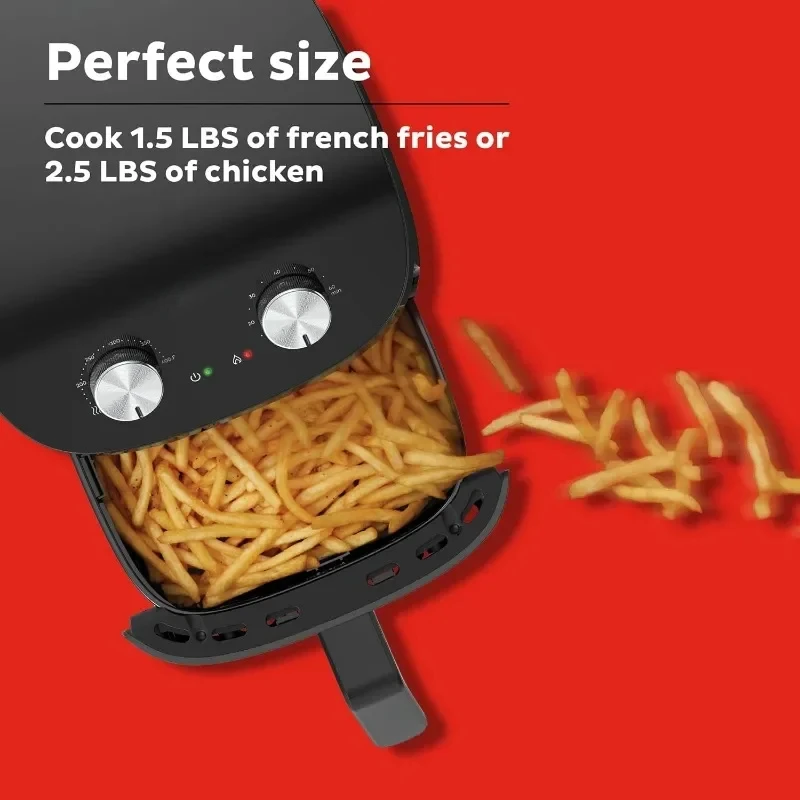 Air Fryer Crisp and Reheat Easily Adjust Time and Temperature To Cook Food Quickly