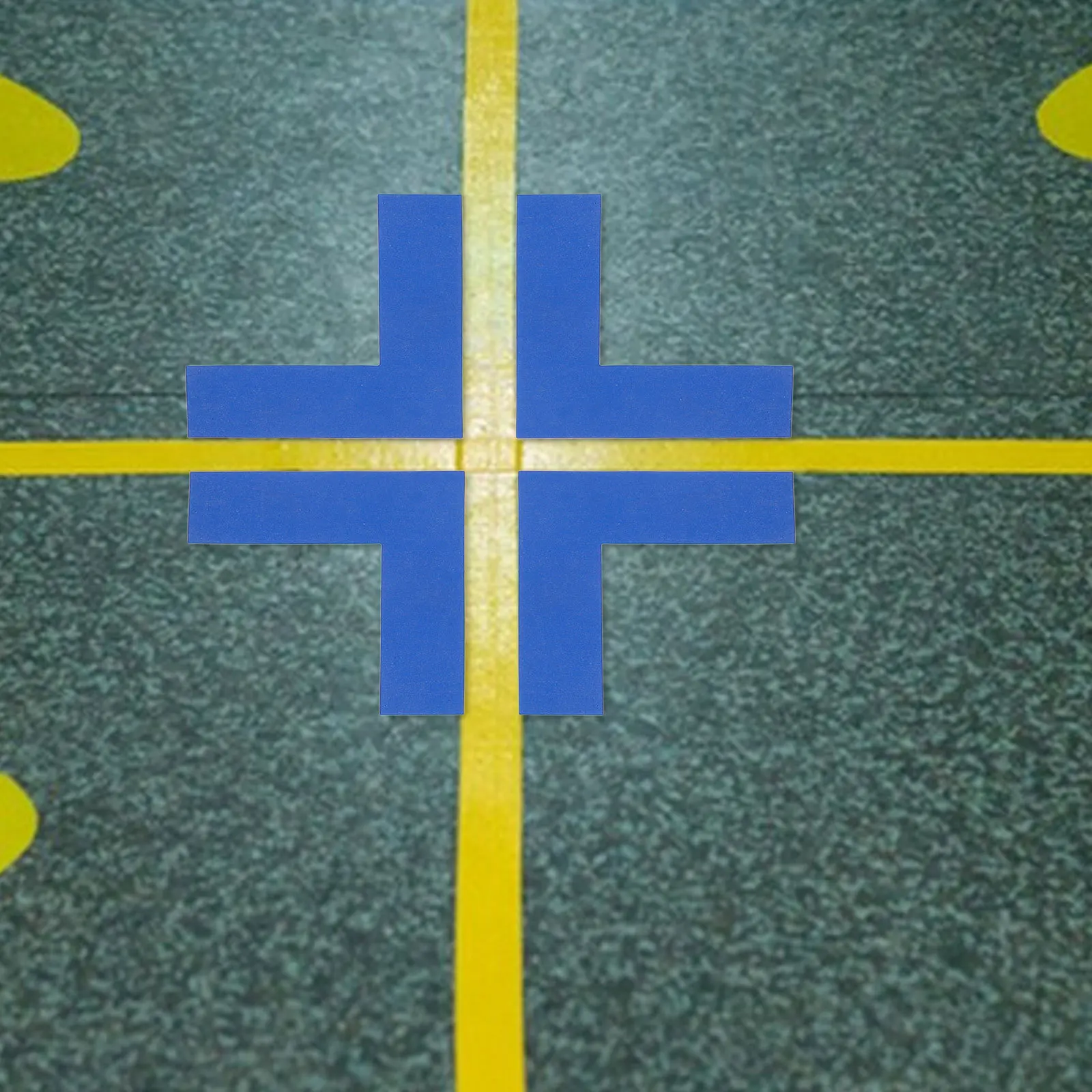 8 قطع من ملصقات تحديد المواقع الأرضية المضادة للانزلاق، شريط تحديد موقع متين عالي الوضوح، علامات أرضية على شكل حرف L #3