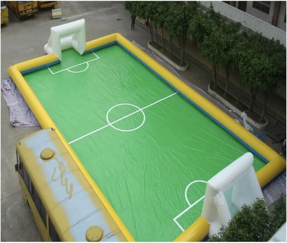 202613 * 6m Free air Pump PVC Inflatable Water Football/Soccer Field Inflatable Sports Football Gamewoniu