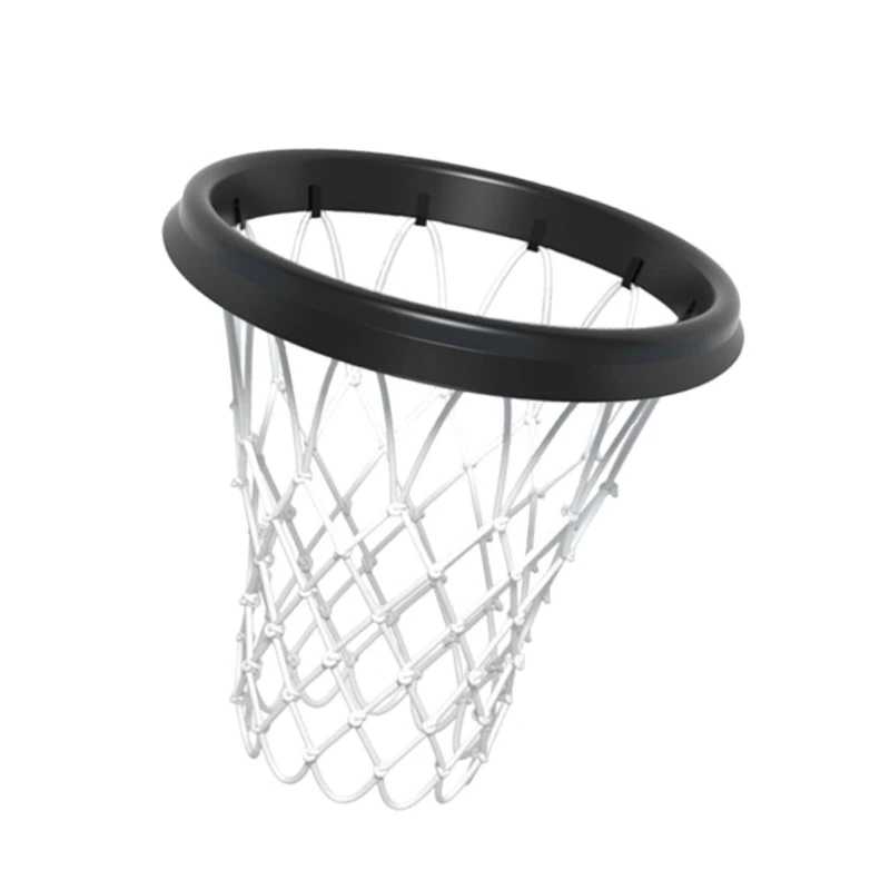 PU-Basketballnetz, Schul-Basketballnetzrahmen, abnehmbares Basketballnetz für drinnen und draußen, tragbares Netz,